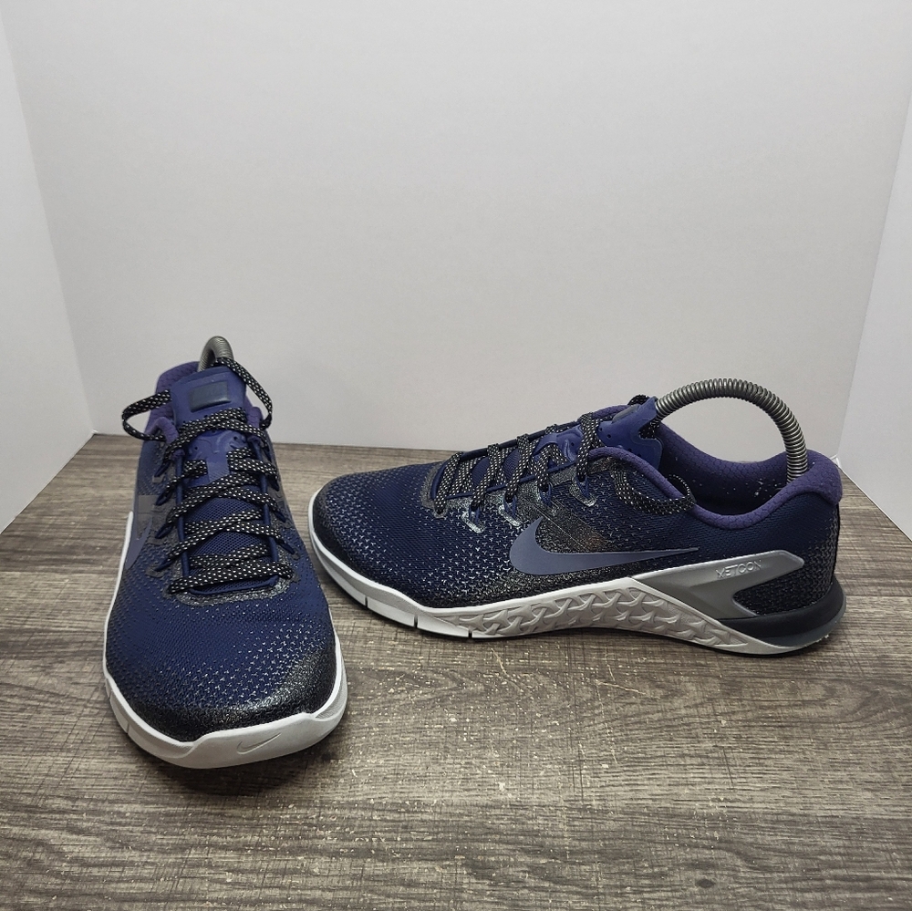 Nike Metcon 4 Womens Size 9.5 Blue Outdoor Running Walking Shoes Sneakers